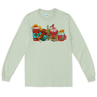 Matcha cowboy coffee cups Long Sleeve Tee - texasbilliewilder