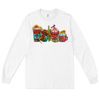 White cowboy coffee cups Long Sleeve Tee - texasbilliewilder