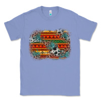 Colony Blue leopard aztec background Classic Tee - Zillion Design Studio