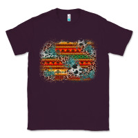 Plum leopard aztec background Classic Tee - Zillion Design Studio