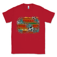 Red leopard aztec background Classic Tee - Zillion Design Studio