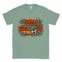 Sage leopard aztec background Classic Tee - Zillion Design Studio