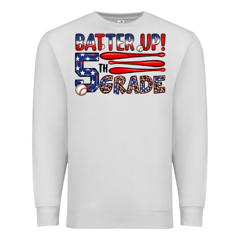Batter Up 5th Grade Premium Sweatshirt by JahusDesignShop | Teevron