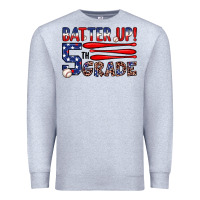 Heather Grey batter up 5th grade Premium Sweatshirt - JahusDesignShop
