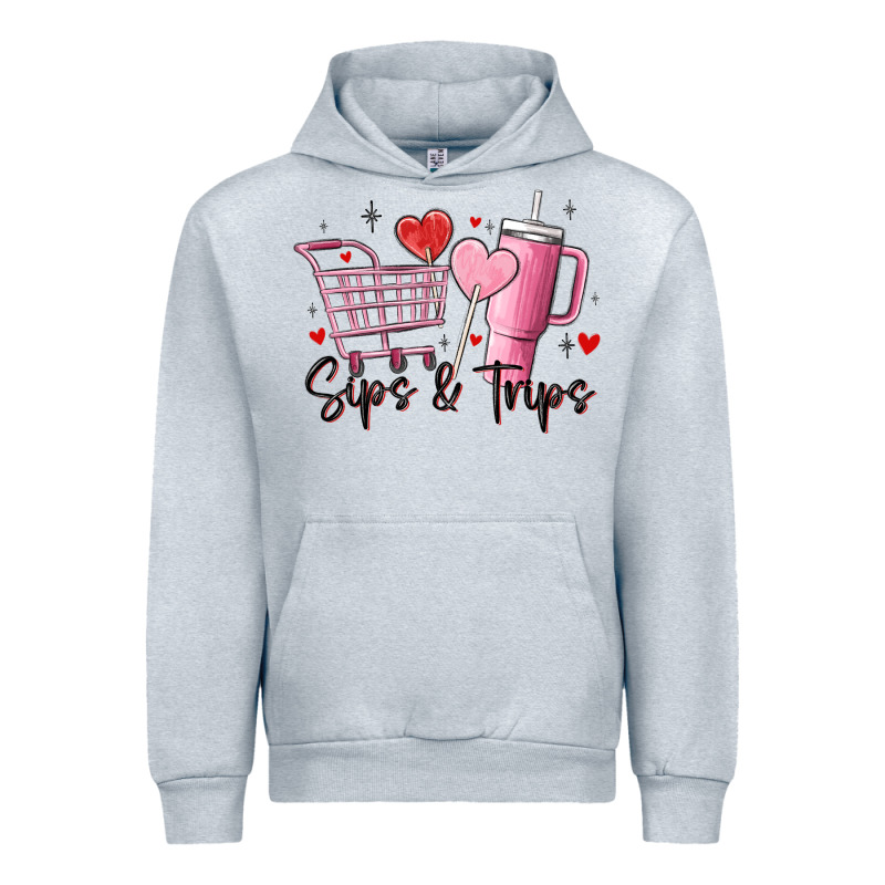 Sips & Trips Target Inspired Stanley Urban Hoodie by MaliasSmallBusiness | Teevron