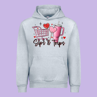 Sips & Trips Target Inspired Stanley Urban Hoodie Designed By Maliassmallbusiness