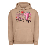 Pigment Burro sips & trips target inspired stanley Urban Hoodie - MaliasSmallBusiness