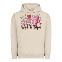 Pigment French Oak sips & trips target inspired stanley Urban Hoodie - MaliasSmallBusiness