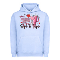 Pigment Grape Ice sips & trips target inspired stanley Urban Hoodie - MaliasSmallBusiness