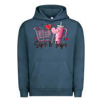 Pigment Midnight Navy sips & trips target inspired stanley Urban Hoodie - MaliasSmallBusiness