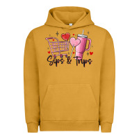 Pigment Peanut Butter sips & trips target inspired stanley Urban Hoodie - MaliasSmallBusiness