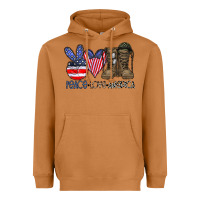 Meerkat peace love america Heavyweight Hoodie - CowhideDigitalArt