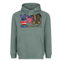 Sage peace love america Heavyweight Hoodie - CowhideDigitalArt