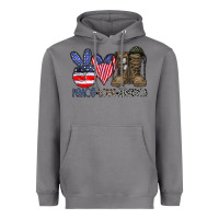 Storm peace love america Heavyweight Hoodie - CowhideDigitalArt