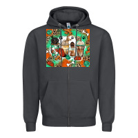Smoke dog coffee cups Zipper Hoodie - Zillion Design Studio