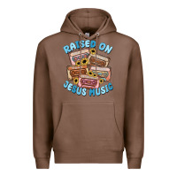 Chestnut raised on jesus music Premium Hoodie - MaliasSmallBusiness