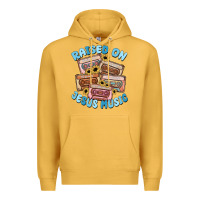 Mustard raised on jesus music Premium Hoodie - MaliasSmallBusiness