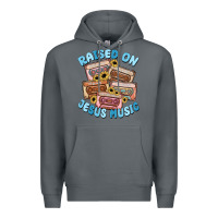 Rock raised on jesus music Premium Hoodie - MaliasSmallBusiness