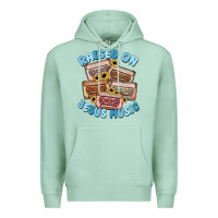 Seafoam raised on jesus music Premium Hoodie - MaliasSmallBusiness