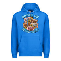 True Royal raised on jesus music Premium Hoodie - MaliasSmallBusiness