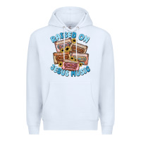 White raised on jesus music Premium Hoodie - MaliasSmallBusiness