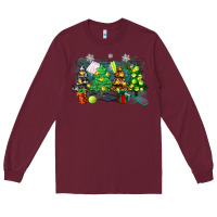 Burgundy leopard with tennis Long Sleeve Tee - Zillion Design Studio