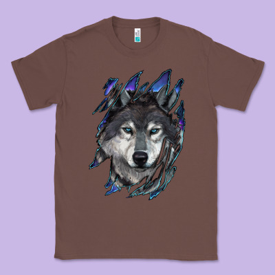 Wolf Scratch Mark Classic Tee Designed By Ranaportraitstore