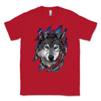 Red wolf scratch mark Classic Tee - RanaPortraitStore