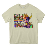 Mossy real dragon through christmas Heavy Core Tee - CowhideDigitalArt