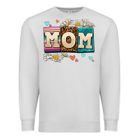 Dove Grey daisy mom Premium Sweatshirt - AdoDesignShop