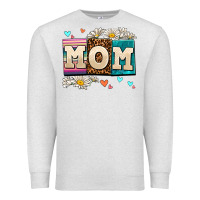 Oatmeal Heather daisy mom Premium Sweatshirt - AdoDesignShop
