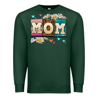 Sports Green daisy mom Premium Sweatshirt - AdoDesignShop