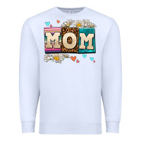 White daisy mom Premium Sweatshirt - AdoDesignShop