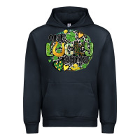 Navy one lucky mama Urban Hoodie - MaliasSmallBusiness