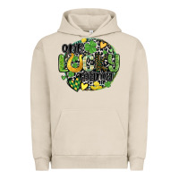 Pigment French Oak one lucky mama Urban Hoodie - MaliasSmallBusiness