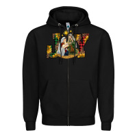 Black joy holy family Zipper Hoodie - RanaPortraitStore