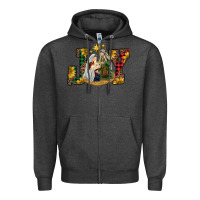 Charcoal Heather joy holy family Zipper Hoodie - RanaPortraitStore