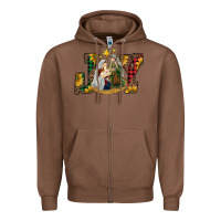 Chestnut joy holy family Zipper Hoodie - RanaPortraitStore