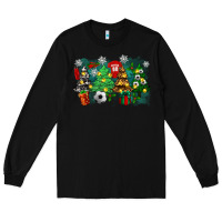 Black christmas trees with tennis Long Sleeve Tee - Zillion Design Studio