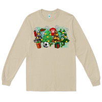 Mushroom christmas trees with tennis Long Sleeve Tee - Zillion Design Studio