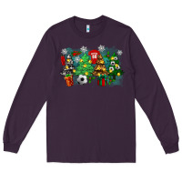 Plum christmas trees with tennis Long Sleeve Tee - Zillion Design Studio