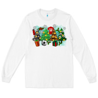 White christmas trees with tennis Long Sleeve Tee - Zillion Design Studio