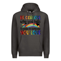 Smoke be careful who you hate Premium Hoodie - MaliasSmallBusiness