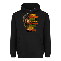 Black juneteenth 1885 because my ancestors weren't free in 1776 black woman Heavyweight Hoodie - HRA Design Shop