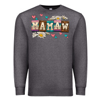 Charcoal Heather daisy mamaw Premium Sweatshirt - AdoDesignShop