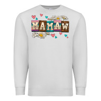 Dove Grey daisy mamaw Premium Sweatshirt - AdoDesignShop