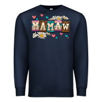Navy daisy mamaw Premium Sweatshirt - AdoDesignShop