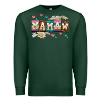 Sports Green daisy mamaw Premium Sweatshirt - AdoDesignShop