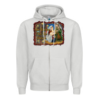 Dove Grey jesus is the reason for the season Zipper Hoodie - RanaPortraitStore