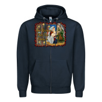 Navy jesus is the reason for the season Zipper Hoodie - RanaPortraitStore